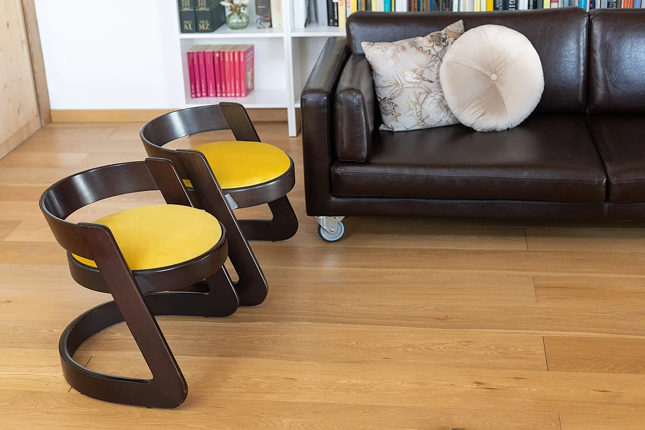 Pair of Willy Rizzo chairs for Mario Sabot, 70s 11