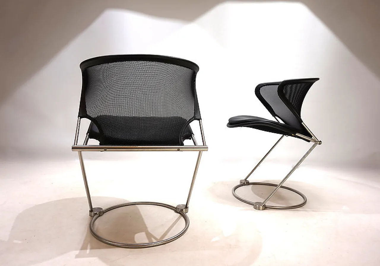 Pair of Nuvola chairs by Herbert Ohl, 1980s 2