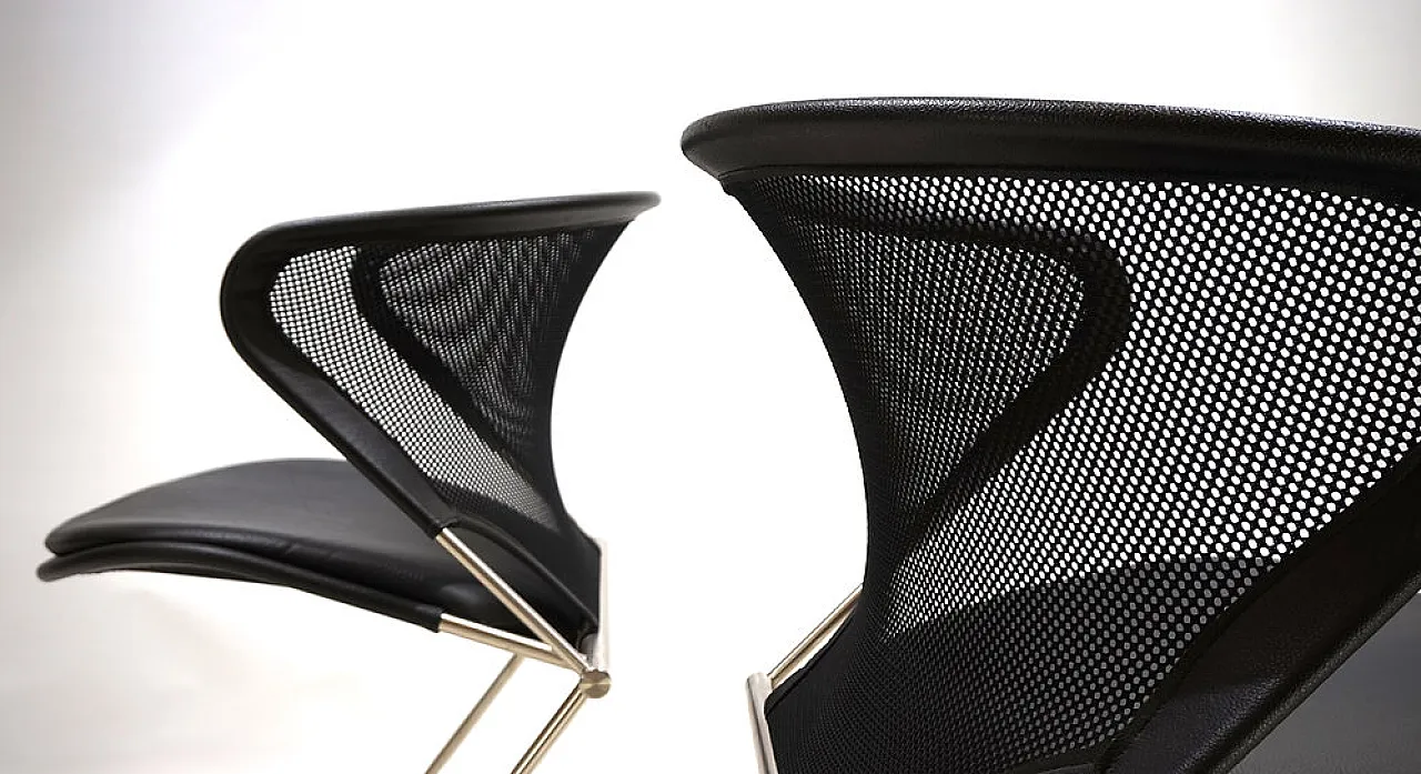 Pair of Nuvola chairs by Herbert Ohl, 1980s 3