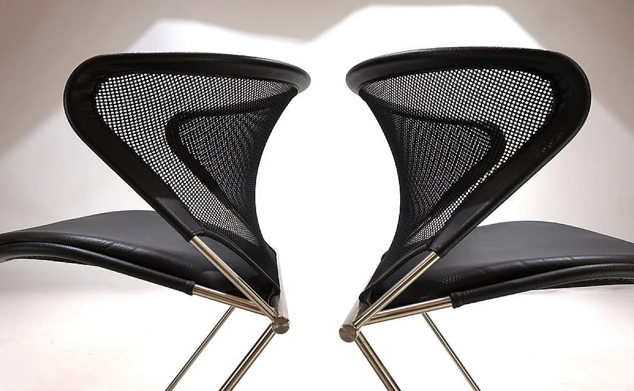 Pair of Nuvola chairs by Herbert Ohl, 1980s 6