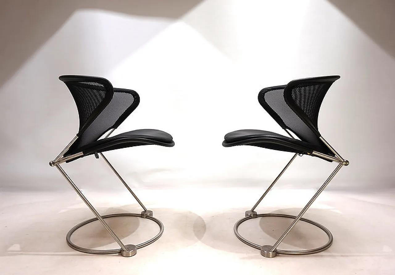 Pair of Nuvola chairs by Herbert Ohl, 1980s 8