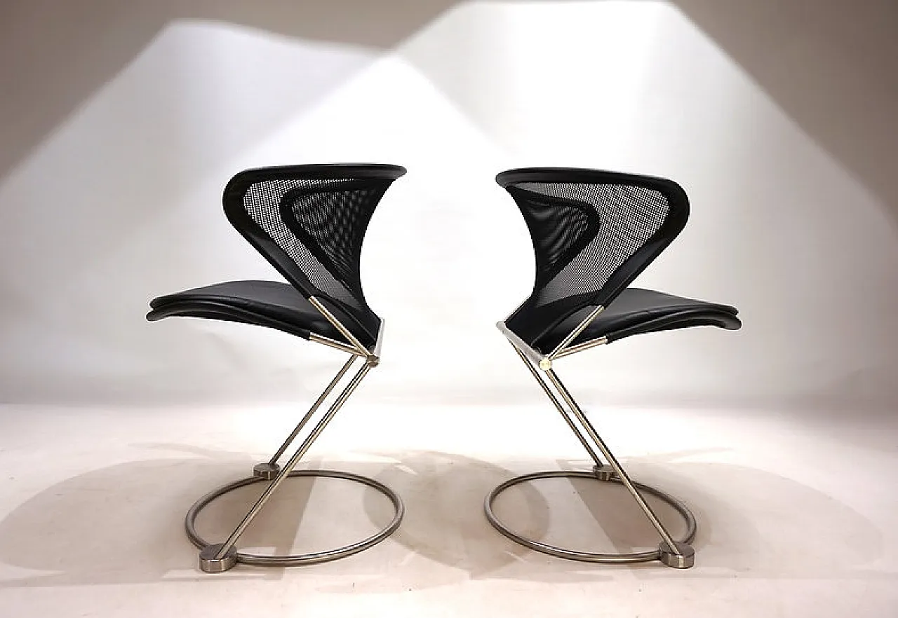 Pair of Nuvola chairs by Herbert Ohl, 1980s 10