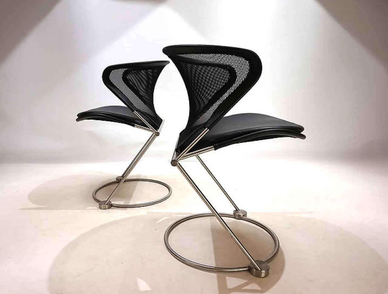 Pair of Nuvola chairs by Herbert Ohl, 1980s 13