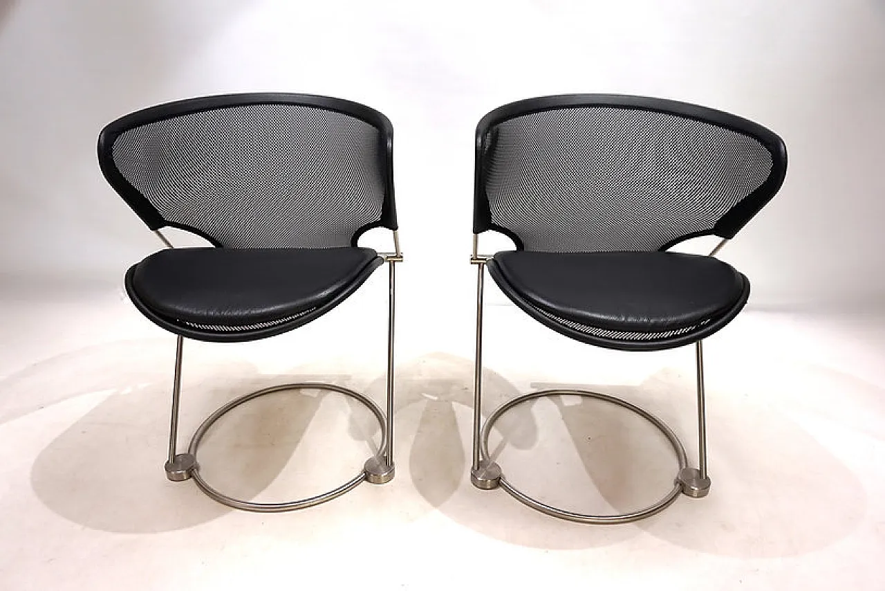 Pair of Nuvola chairs by Herbert Ohl, 1980s 14