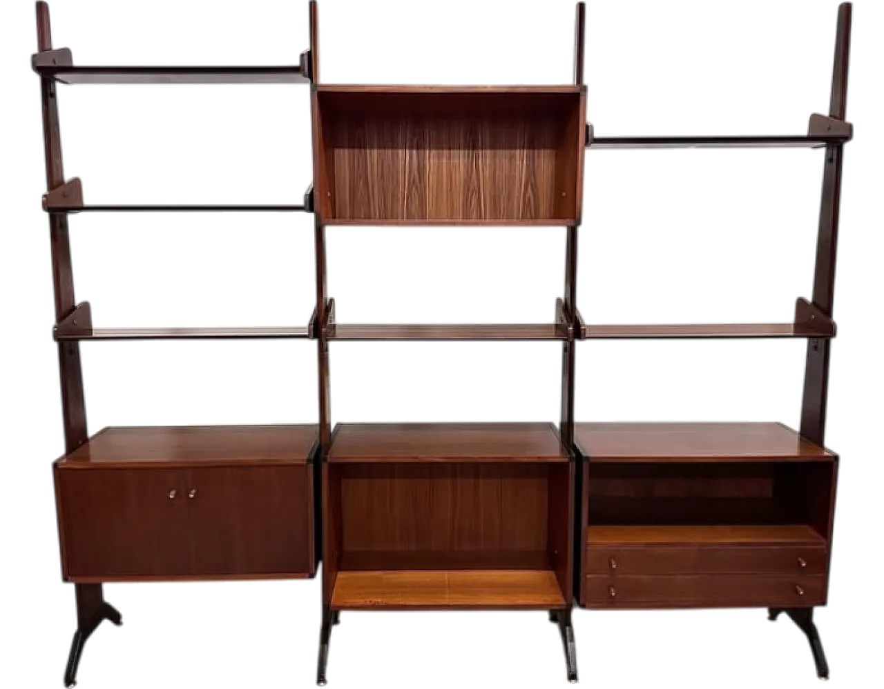 Three-module bookcase by AV Arredamenti Contemporanei, 1960s 11