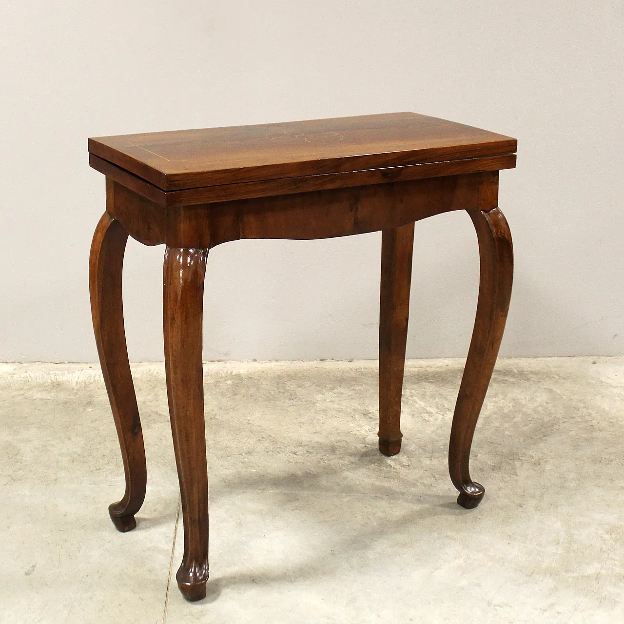 Louis XV inlaid walnut table in inlaid walnut,  '700 2