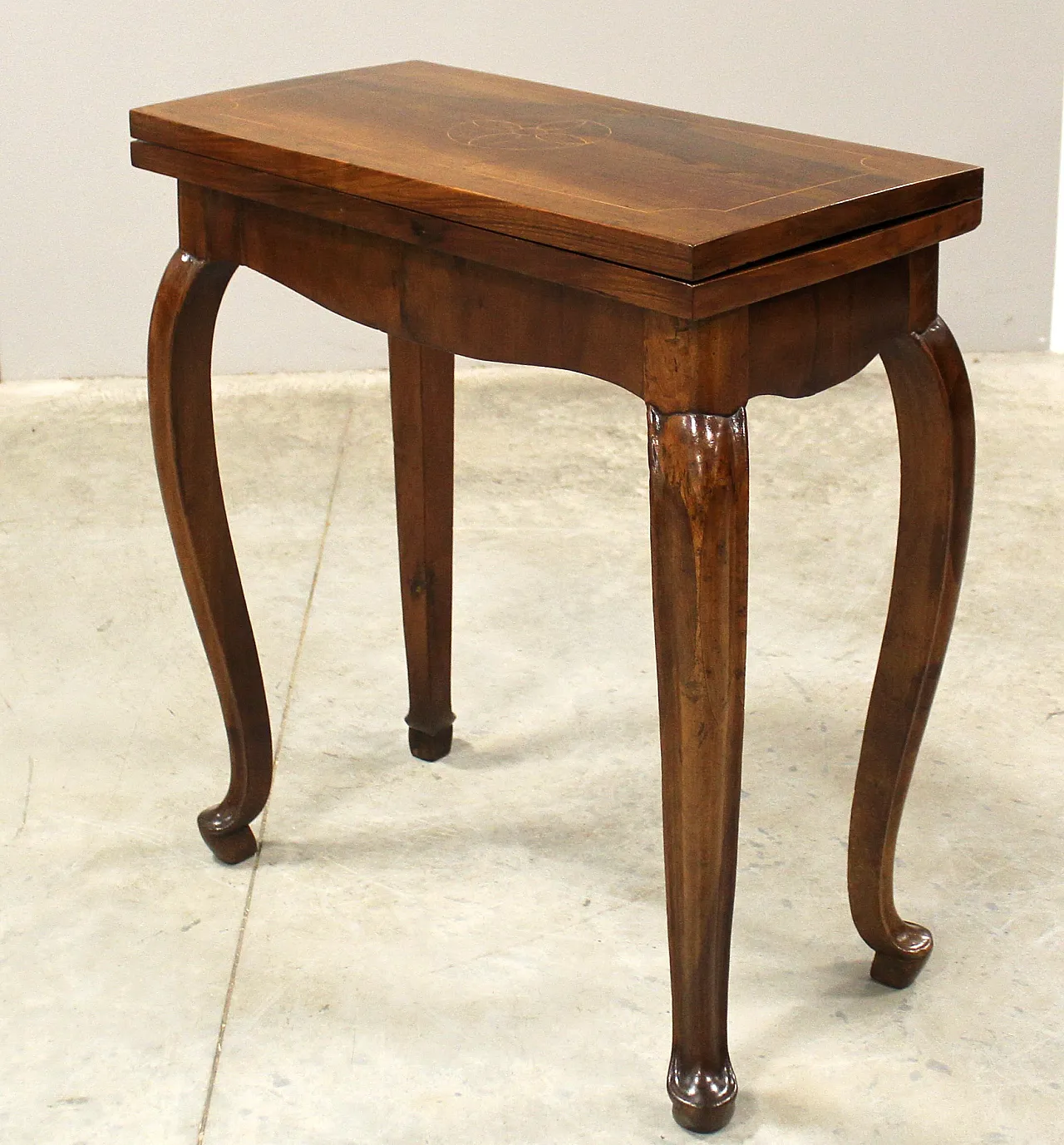 Louis XV inlaid walnut table in inlaid walnut,  '700 6