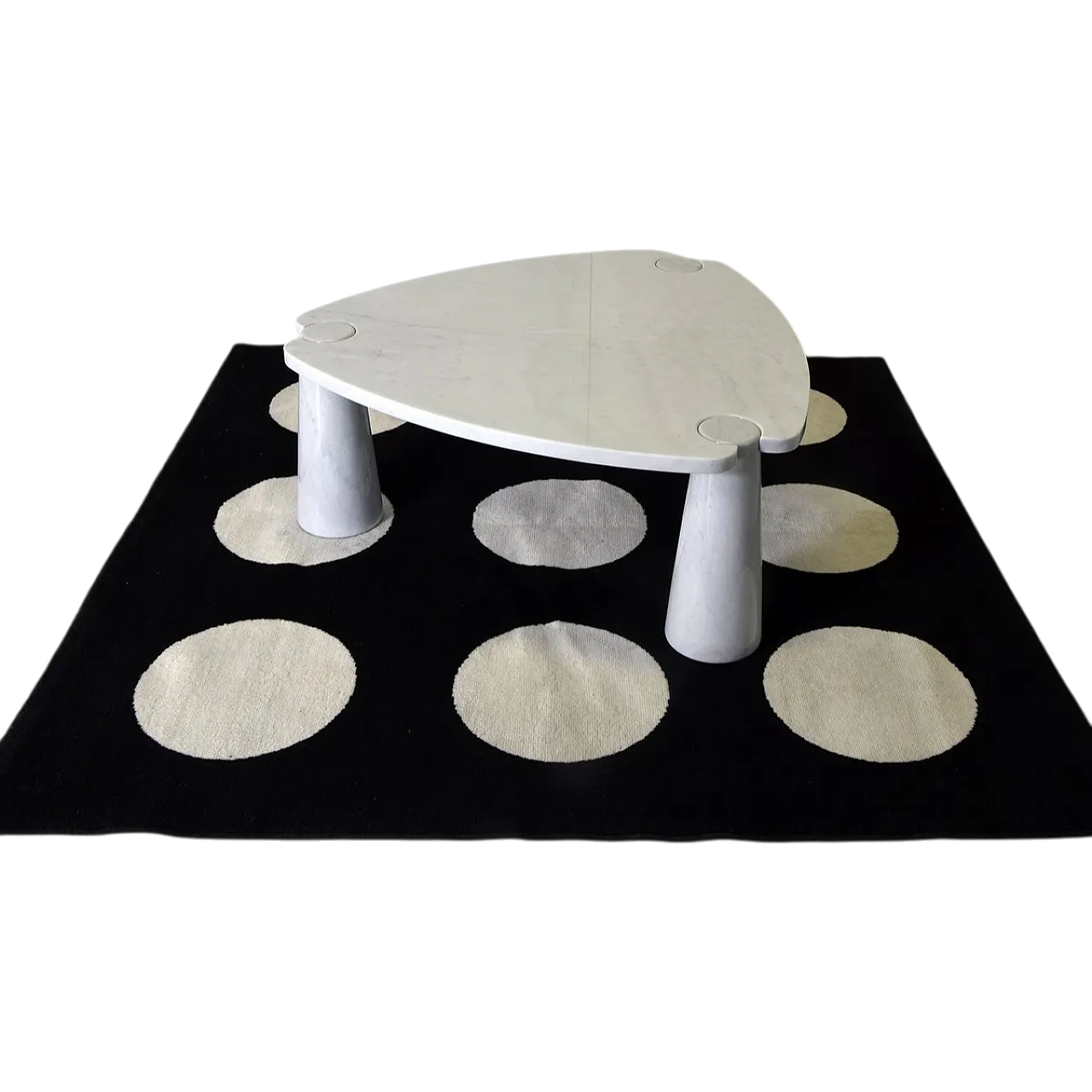 Eros table in Carrara marble by A. Mangiarotti for Skipper, 1970s 9