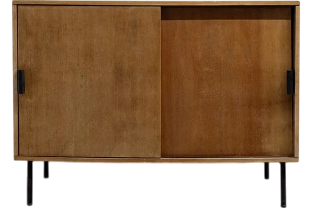 Credenza in legno e ferro di Leonardo Fiori per ISA Bergamo, anni '50 8