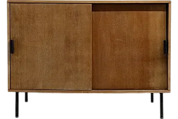 Credenza in legno e ferro di Leonardo Fiori per ISA Bergamo, anni '50