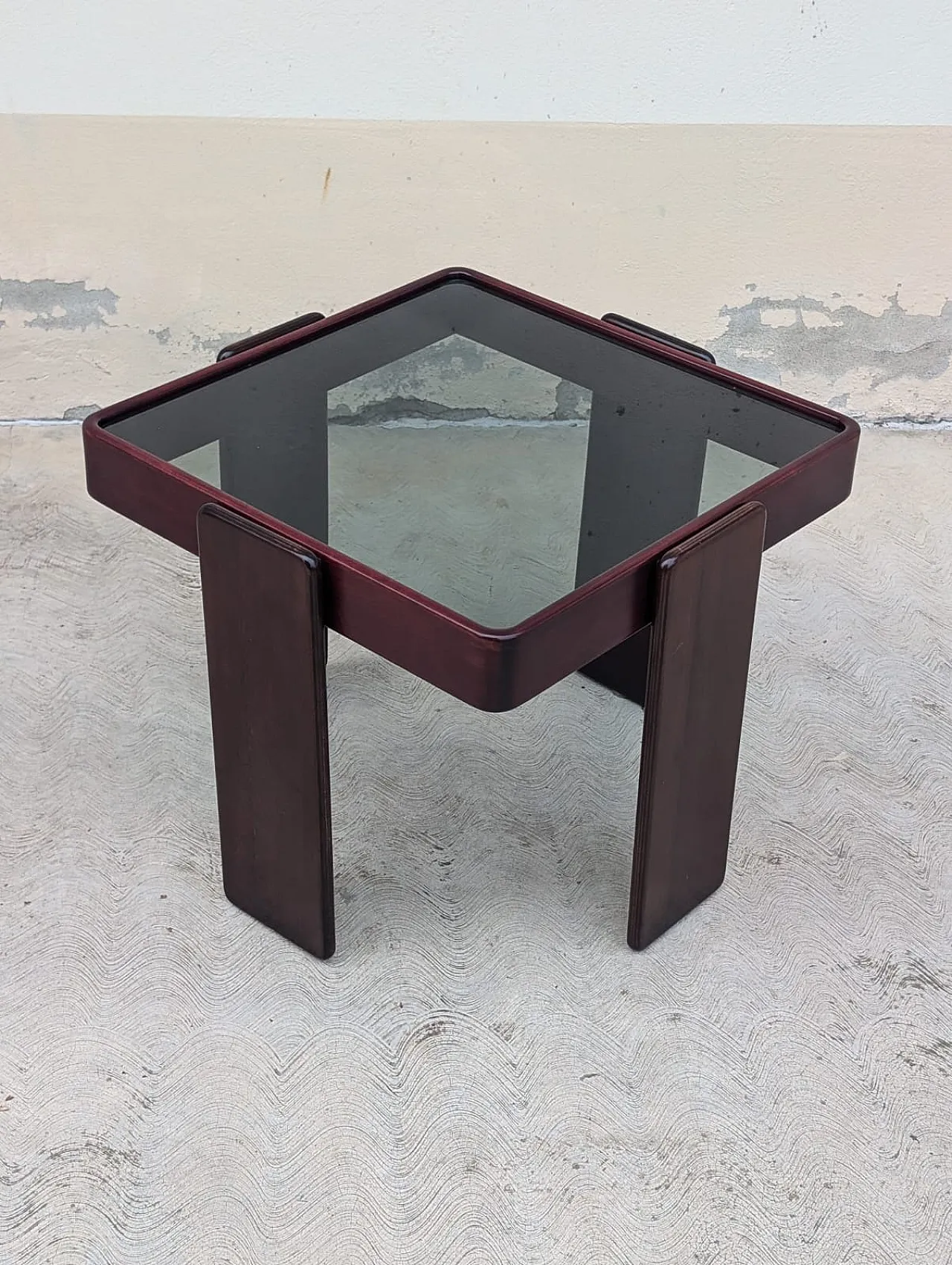 Square Side table by Gianfranco Frattini for Cassina, 70s 1