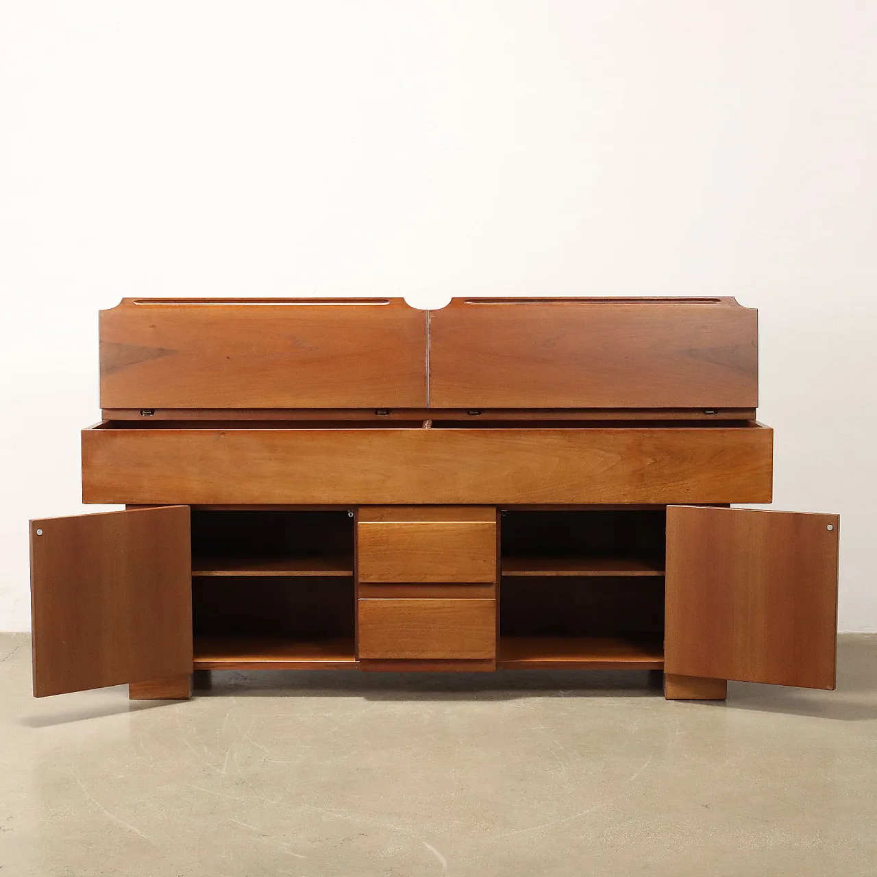 Walnut Torbecchia sideboard by G. Michelucci for Poltronova, 1960s 3