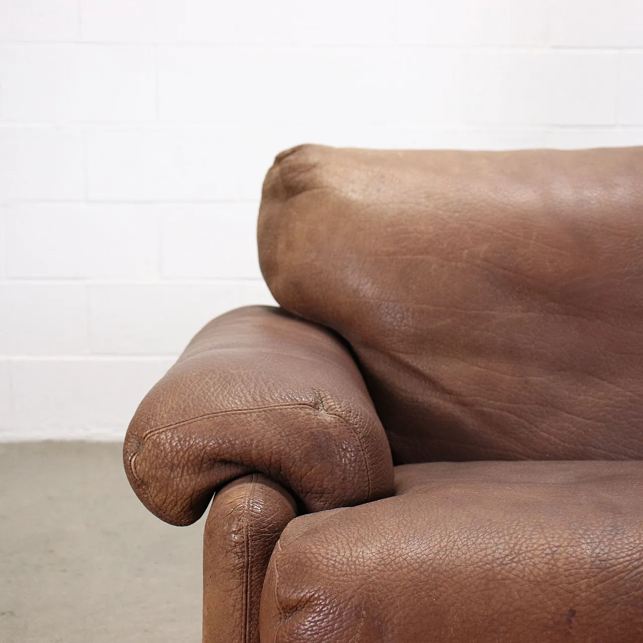 Coronado leather sofa by Tobia Scarpa for B&B, 1970s 3