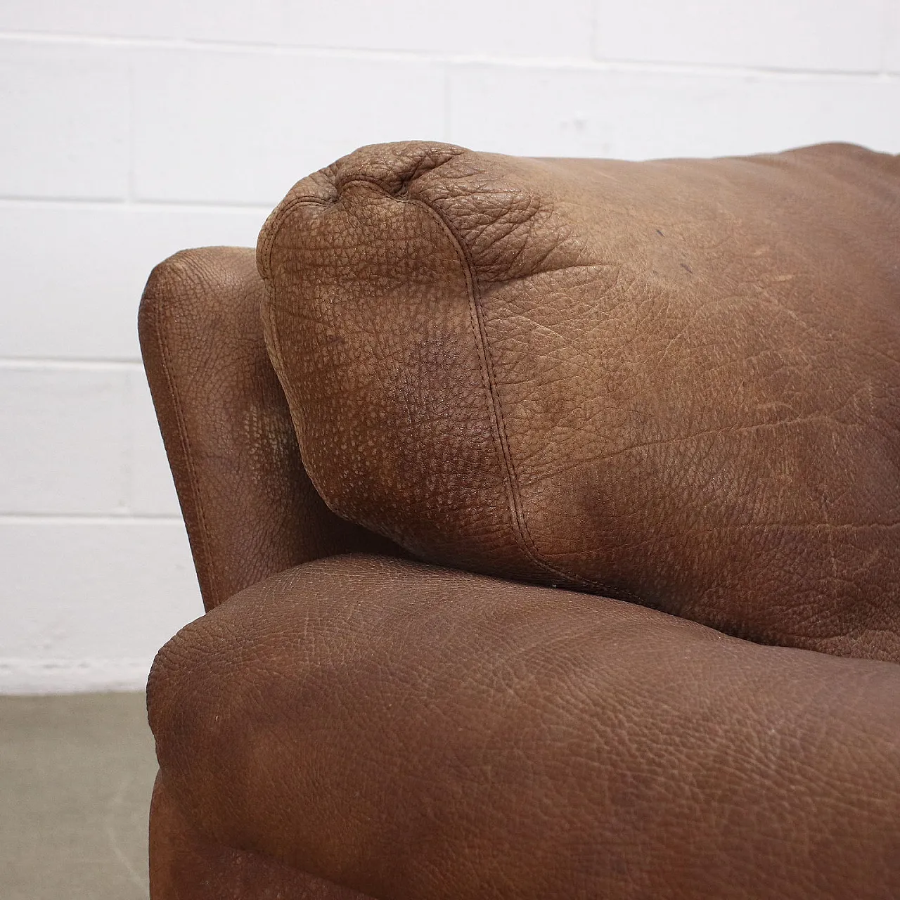 Coronado leather sofa by Tobia Scarpa for B&B, 1970s 4