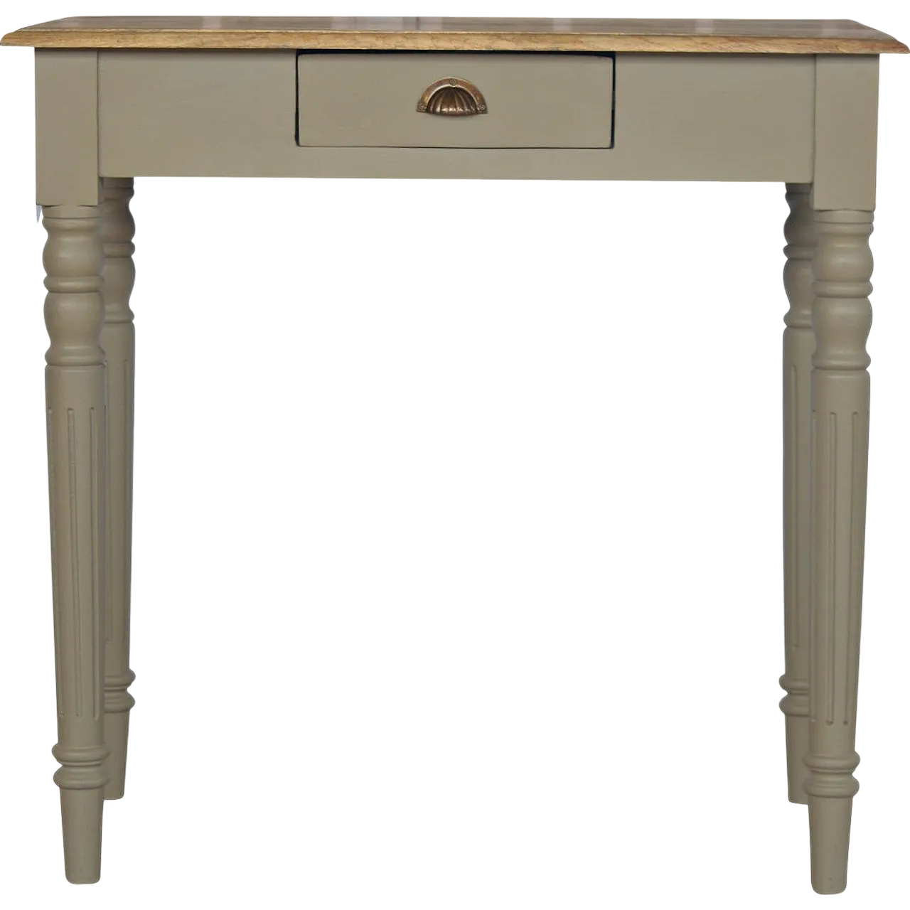 Writing desk hand painted Mango Wood Grey, 2000 12