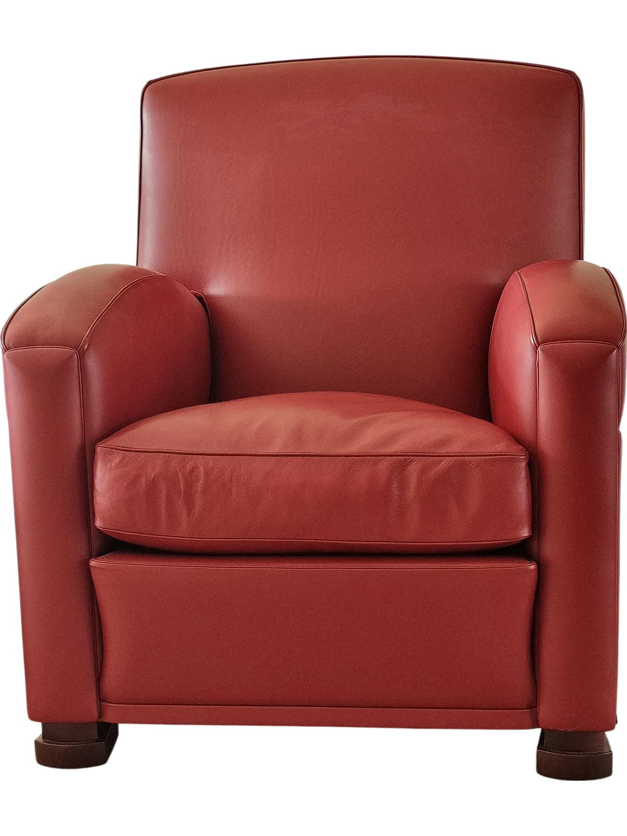 Pair of red armchairs, 90s 11