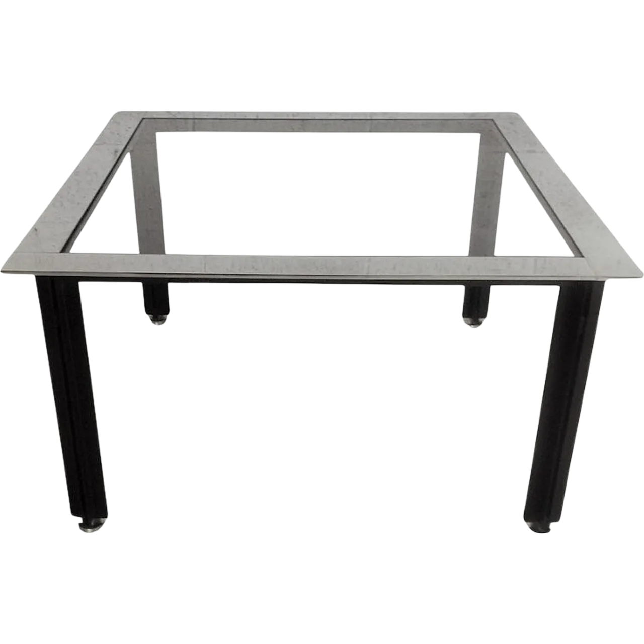 Low Small Coffee Table Table chrome bands T10 by L.C. Domination for Azucena 11