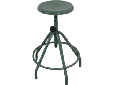 Green iron stool 1970