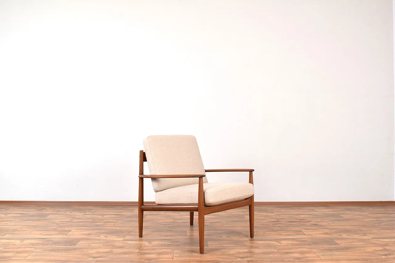 Pair of danish Teak Lounge Chairs by Grete Jalk for France & Son, 60s 5