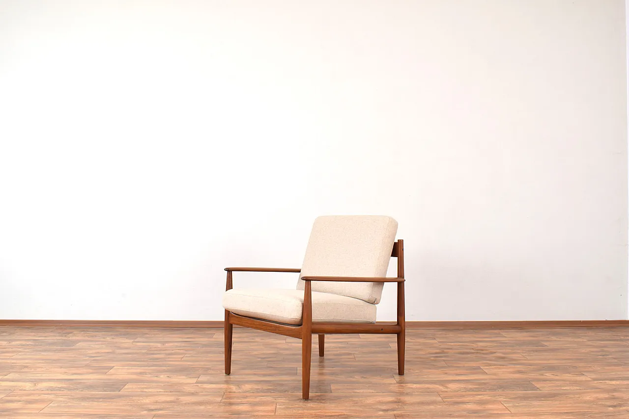 Pair of danish Teak Lounge Chairs by Grete Jalk for France & Son, 60s 6