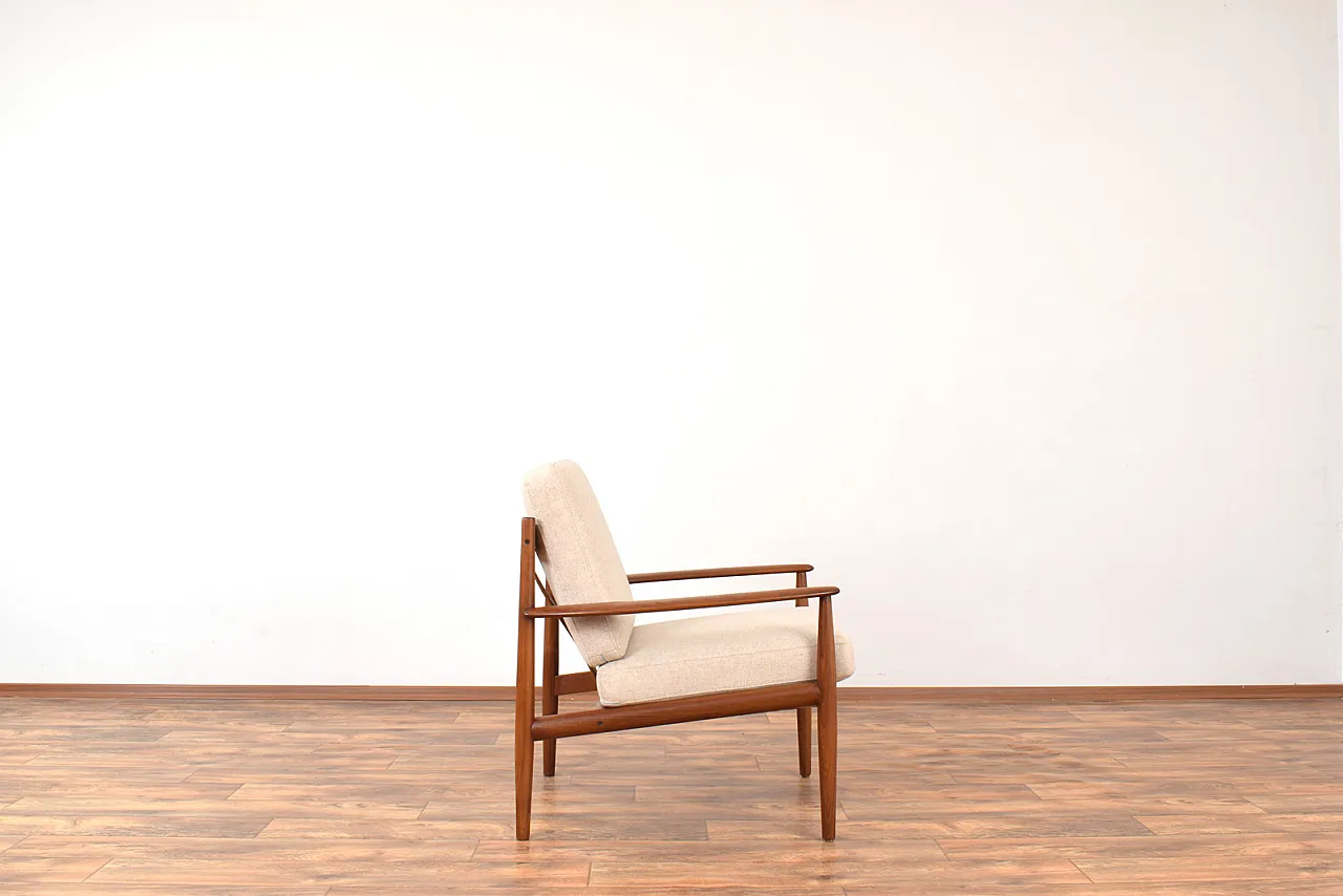 Pair of danish Teak Lounge Chairs by Grete Jalk for France & Son, 60s 7