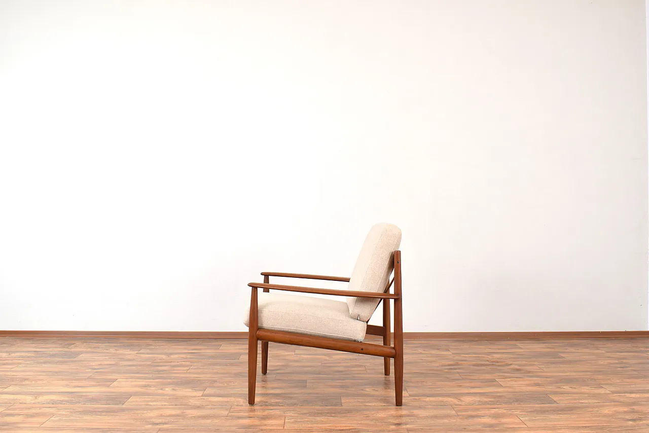 Pair of danish Teak Lounge Chairs by Grete Jalk for France & Son, 60s 8