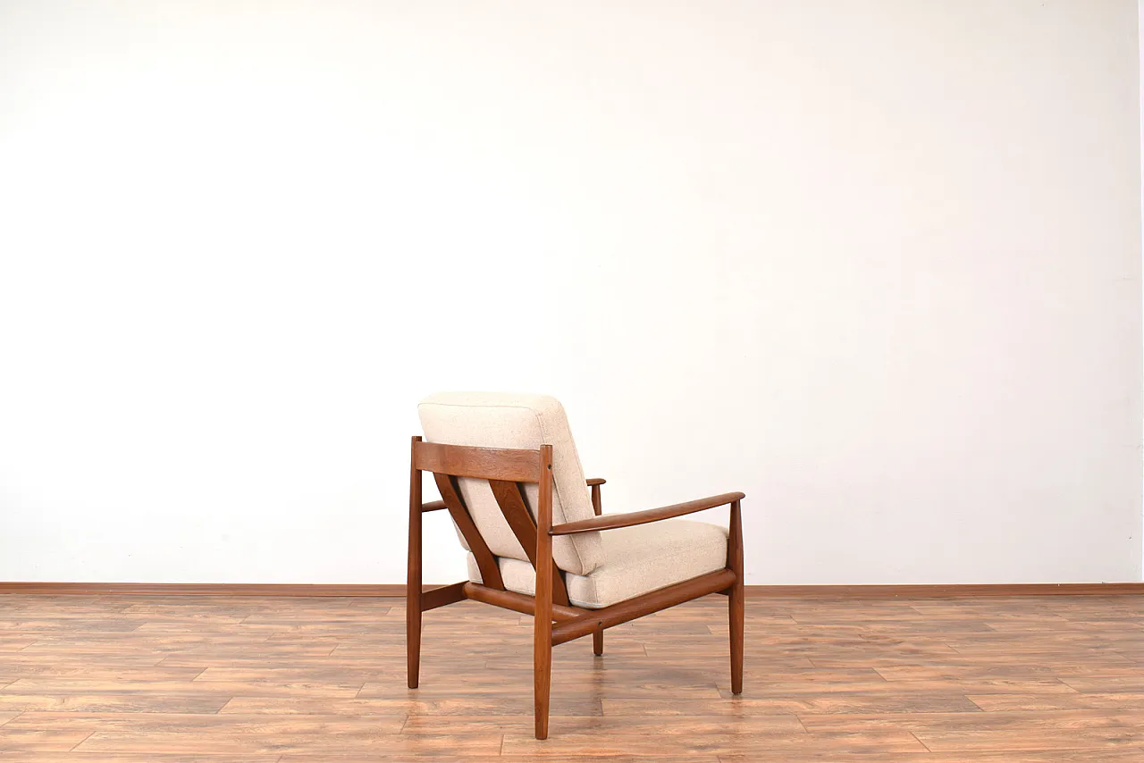 Pair of danish Teak Lounge Chairs by Grete Jalk for France & Son, 60s 9