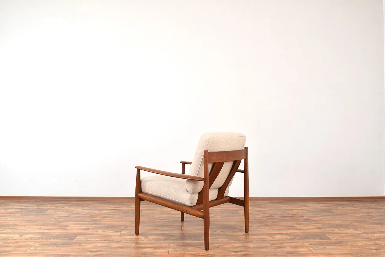 Pair of danish Teak Lounge Chairs by Grete Jalk for France & Son, 60s 10