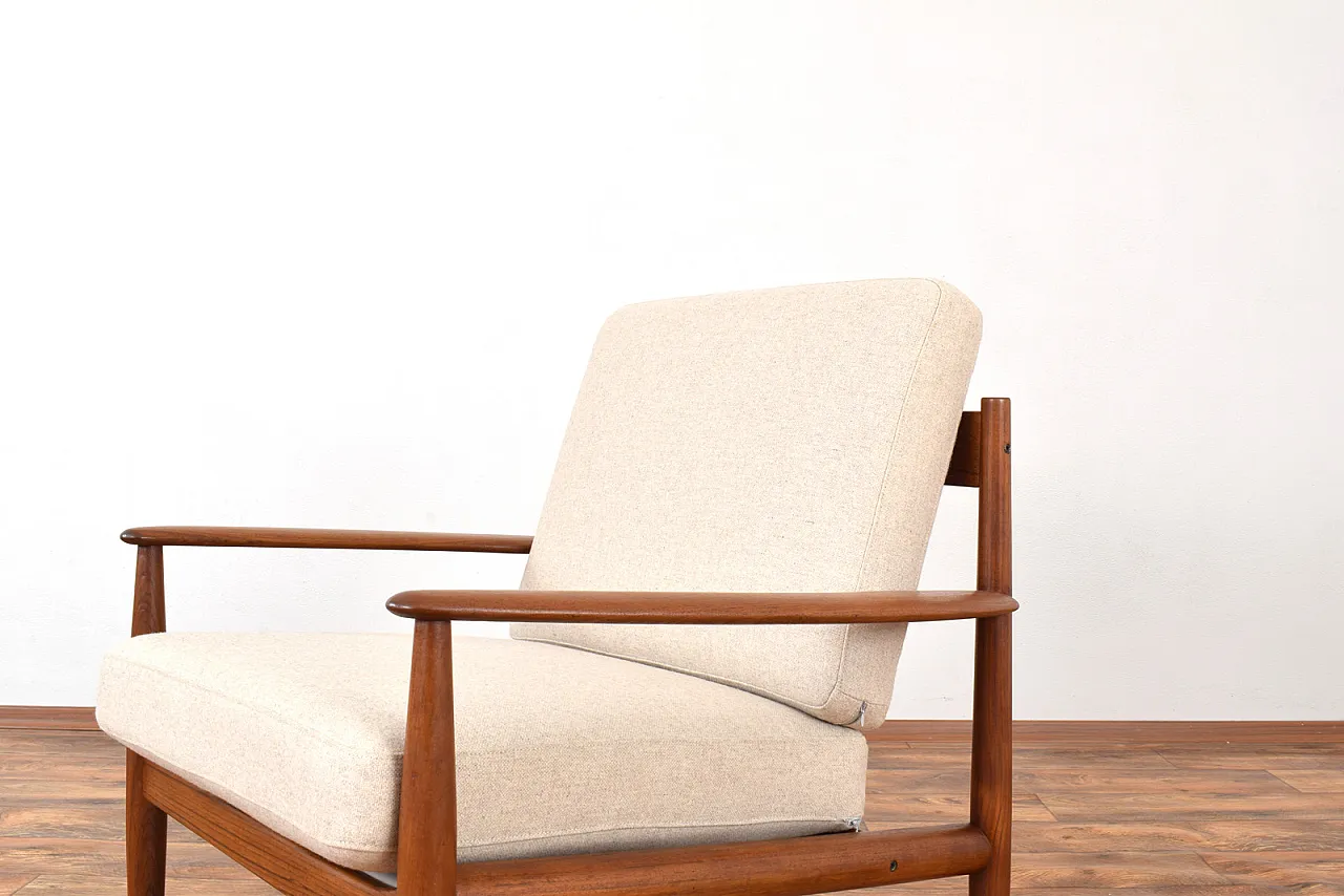 Pair of danish Teak Lounge Chairs by Grete Jalk for France & Son, 60s 12