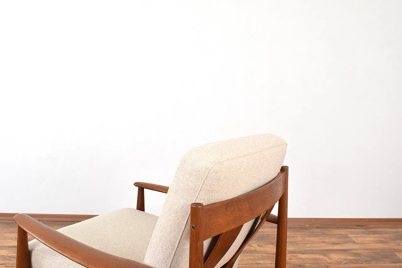 Pair of danish Teak Lounge Chairs by Grete Jalk for France & Son, 60s 15