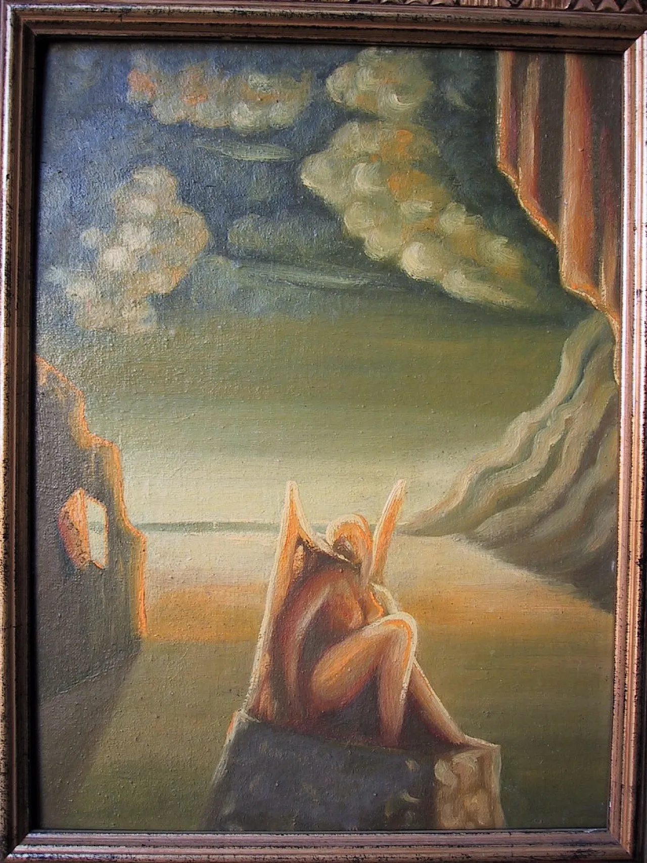 Last Victory by Maurizio Bonora, oil on faesite, 1950s 2