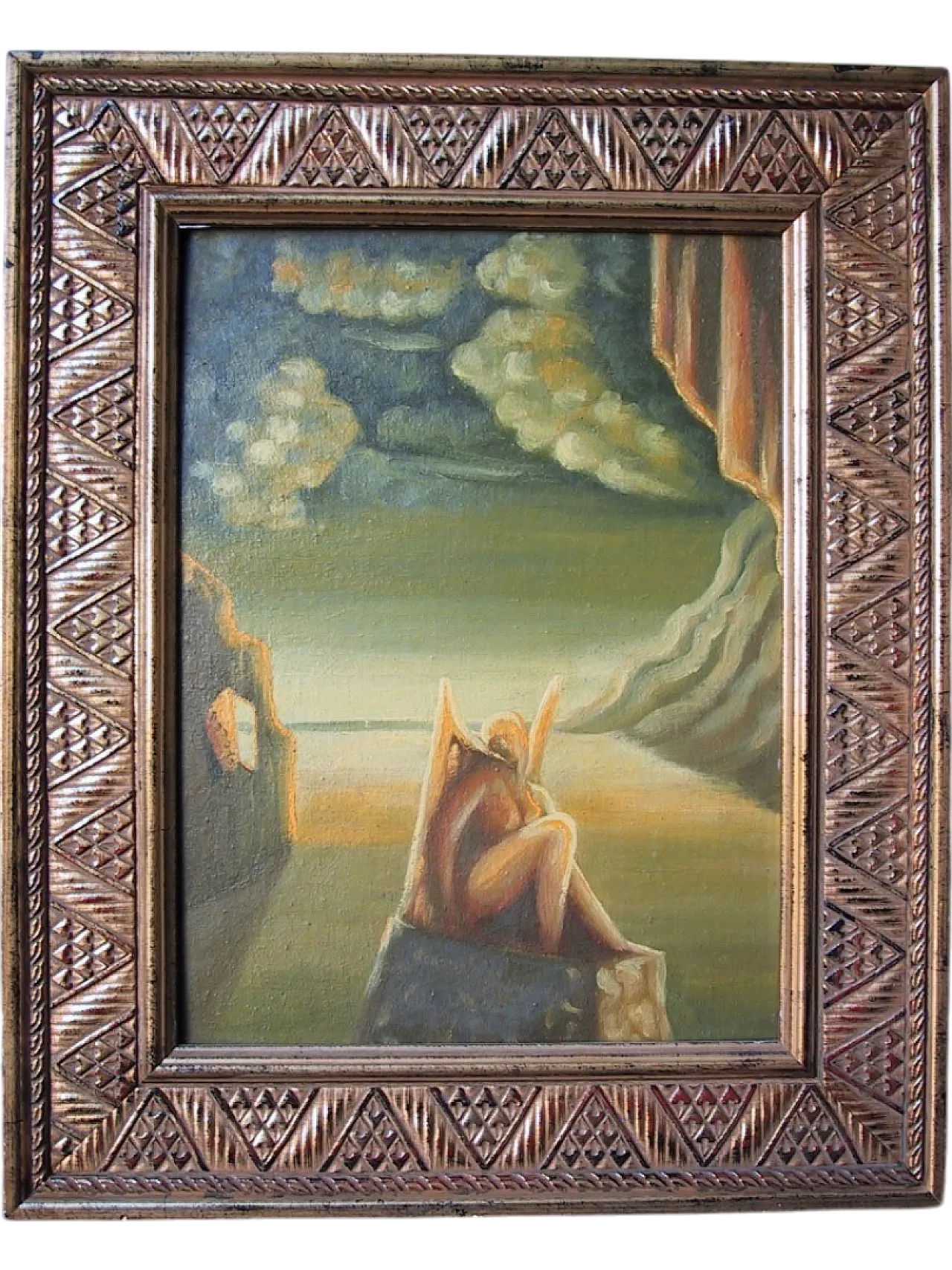 Last Victory by Maurizio Bonora, oil on faesite, 1950s 7