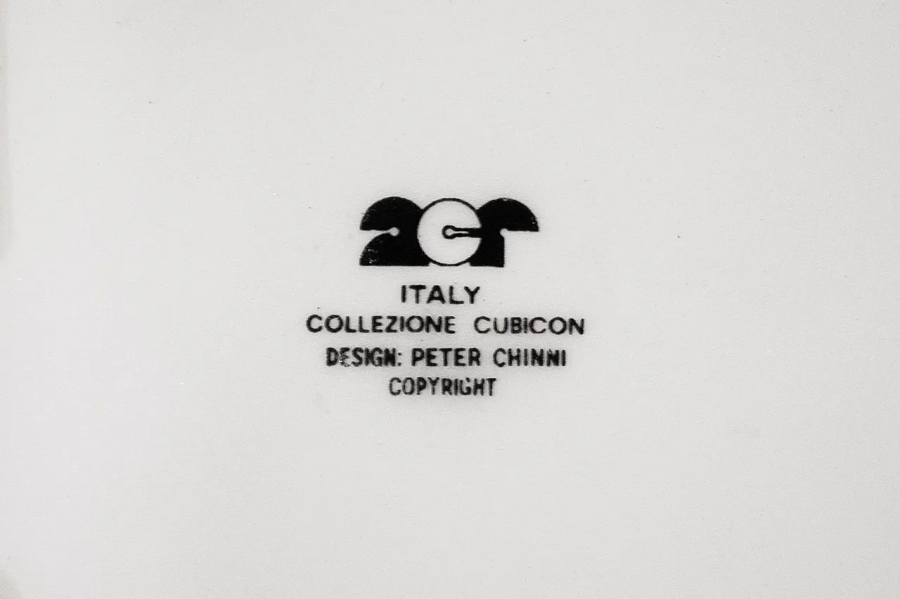 Cubicon di P. Chinni per Arte Ceramica Romana Pomezia, anni '70 6