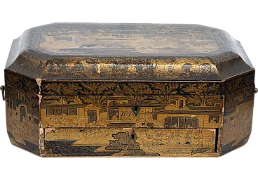 Jewelry box Napoleon III Papier Machè, France, 19th century