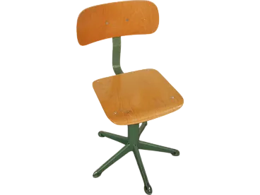 Swivel stool with back 1970