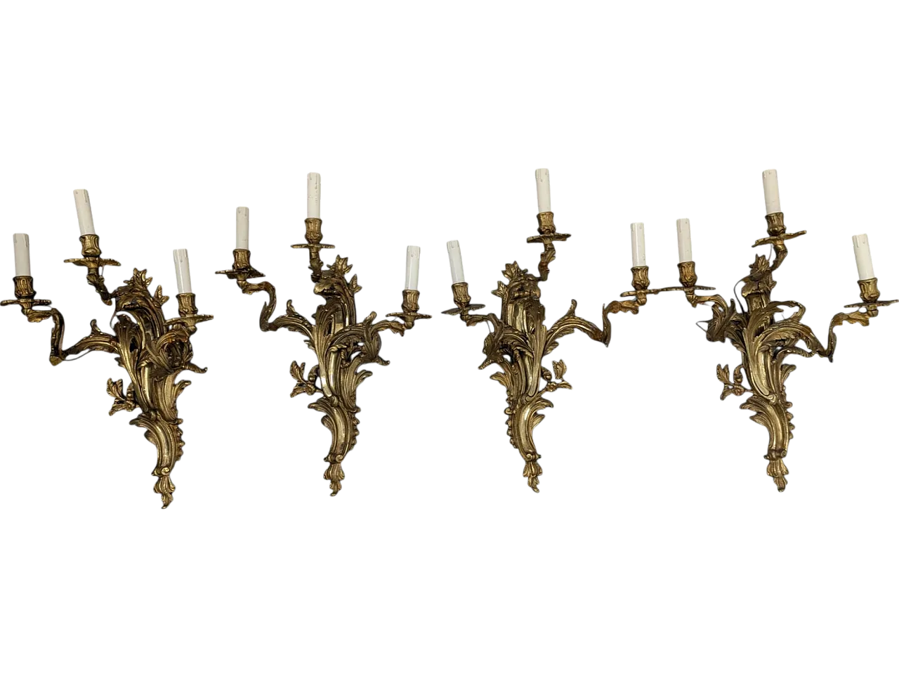 4 bronze bronze appliques in Rococo, 19th century 9