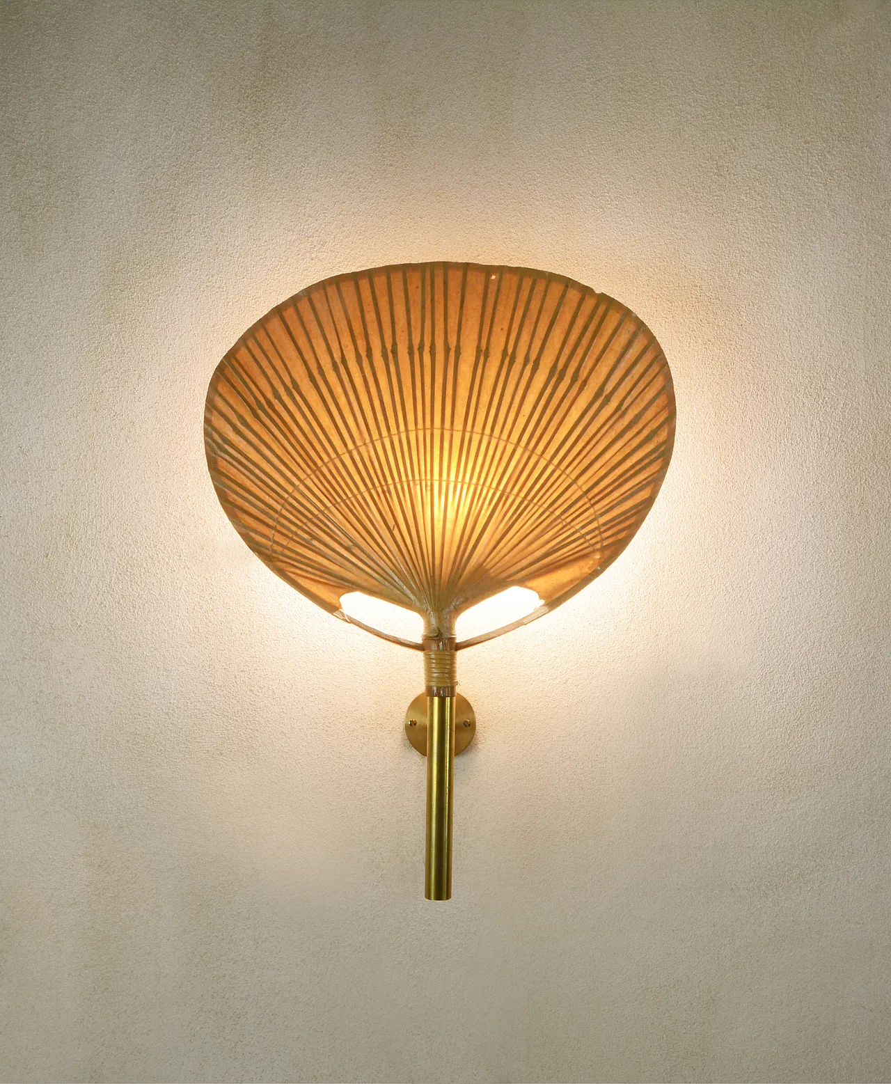 Uchiwa II wall lamp by Ingo Maurer, 70s 4