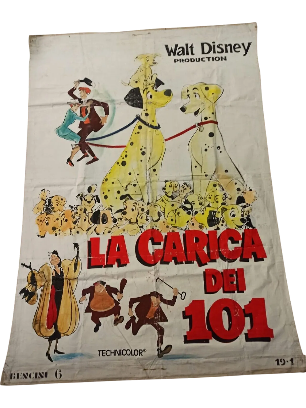 La Carica dei 101 by Bencini, mixed media on canvas, late 20th century 11