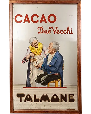 Large window sticker Cocoa Talmone Due Vecchi, 1960s