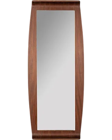 Teak wall mirror by Campo E Graffi, 1960s