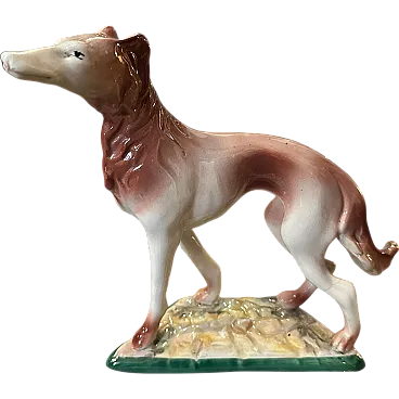 Greyhound figure in porcelain by Elsa Lagorio, 1960s