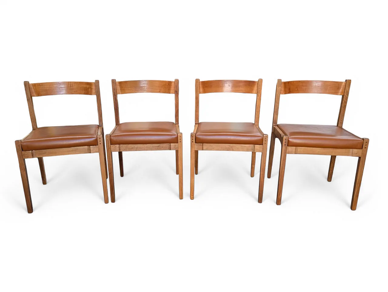 Set of 4 Cassina dining chairs, Italy 1970 1