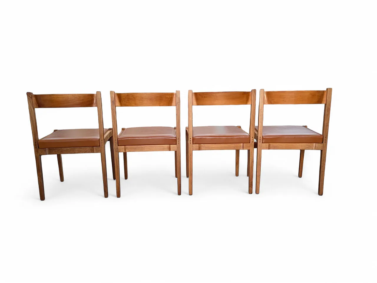 Set of 4 Cassina dining chairs, Italy 1970 3