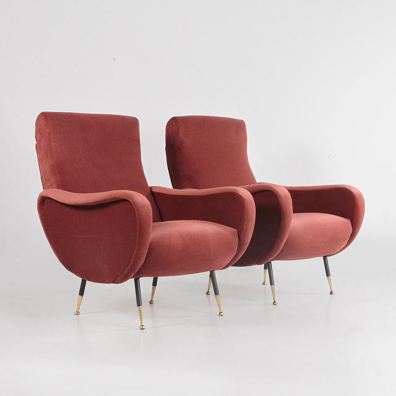 Pair of Lady style armchairs by Marco Zanuso, 1960s 1