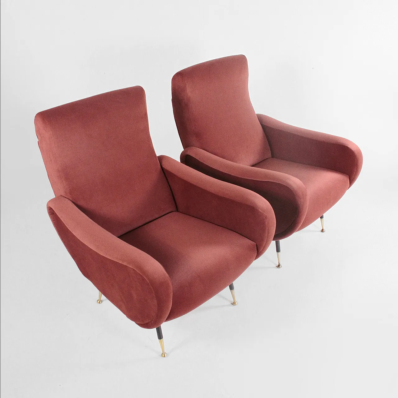 Pair of Lady style armchairs by Marco Zanuso, 1960s 2