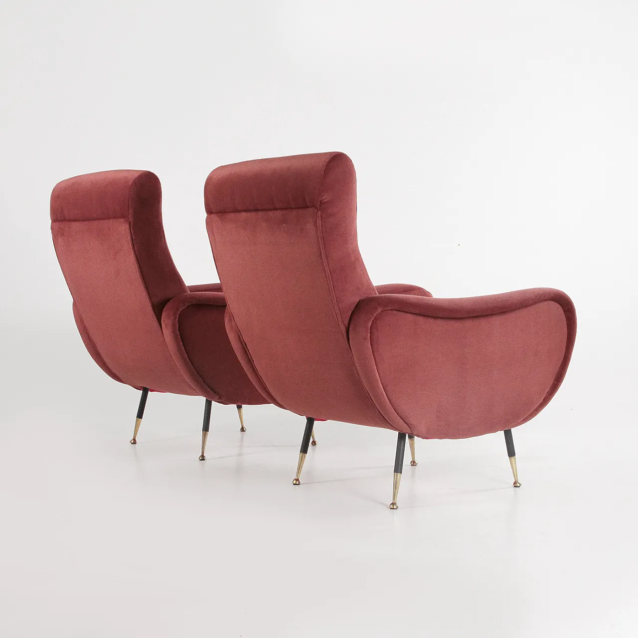 Pair of Lady style armchairs by Marco Zanuso, 1960s 4