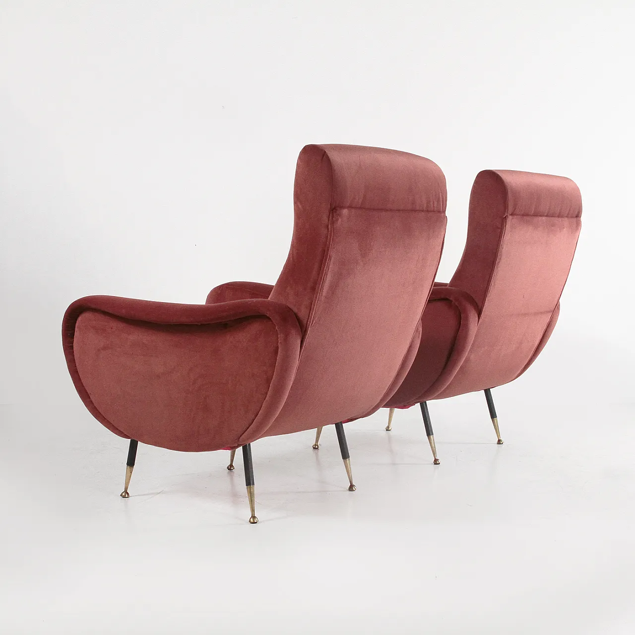 Pair of Lady style armchairs by Marco Zanuso, 1960s 6