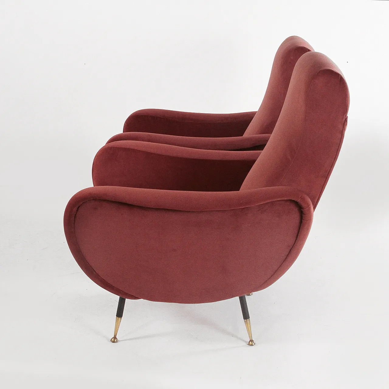 Pair of Lady style armchairs by Marco Zanuso, 1960s 7