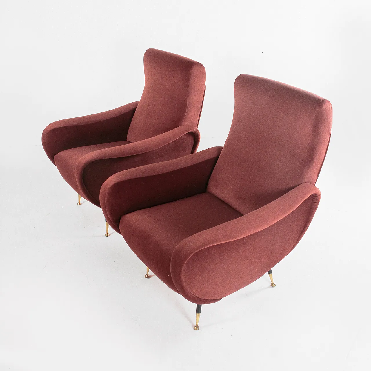 Pair of Lady style armchairs by Marco Zanuso, 1960s 8