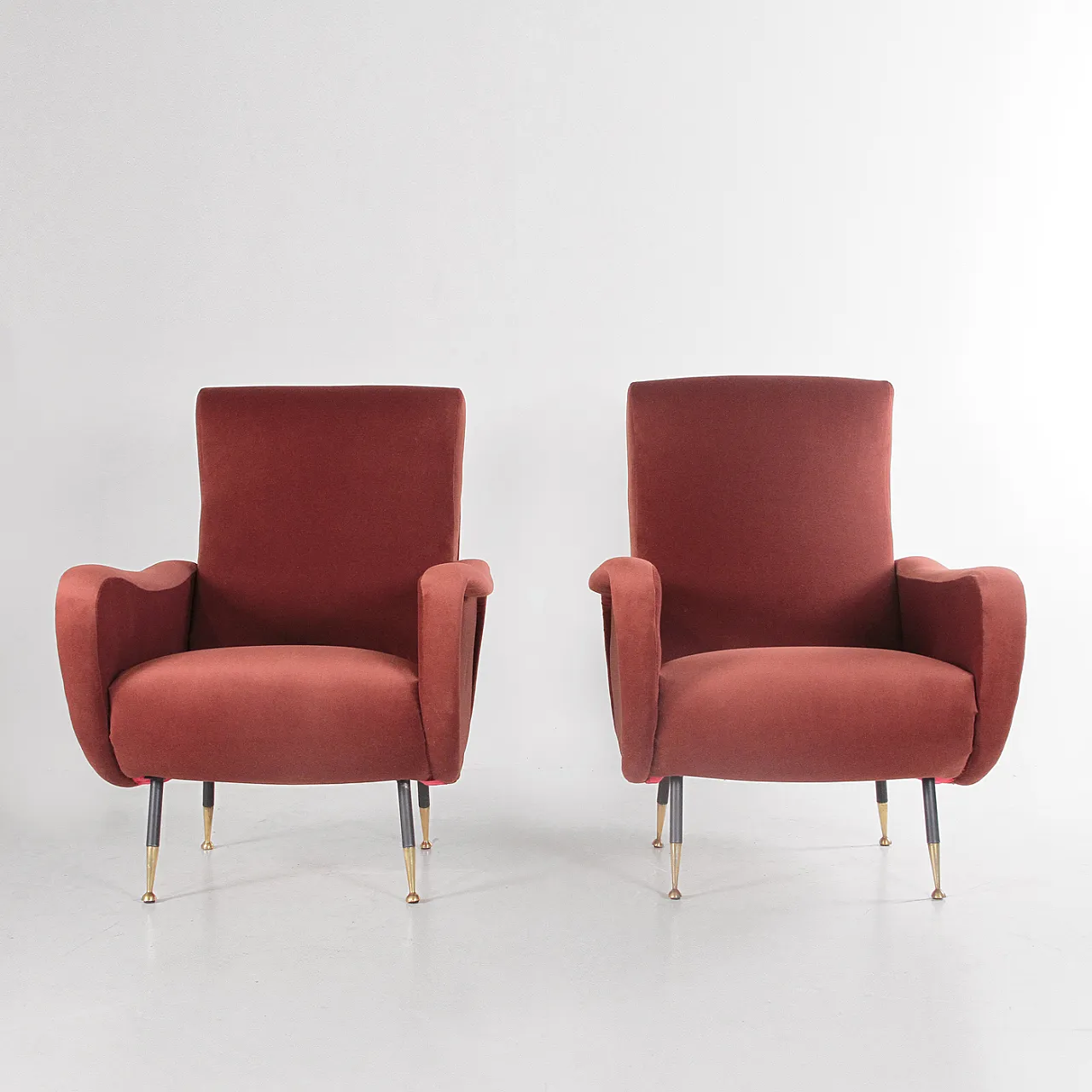 Pair of Lady style armchairs by Marco Zanuso, 1960s 12